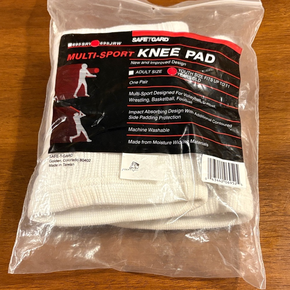 White Multi-Sport Knee Pad